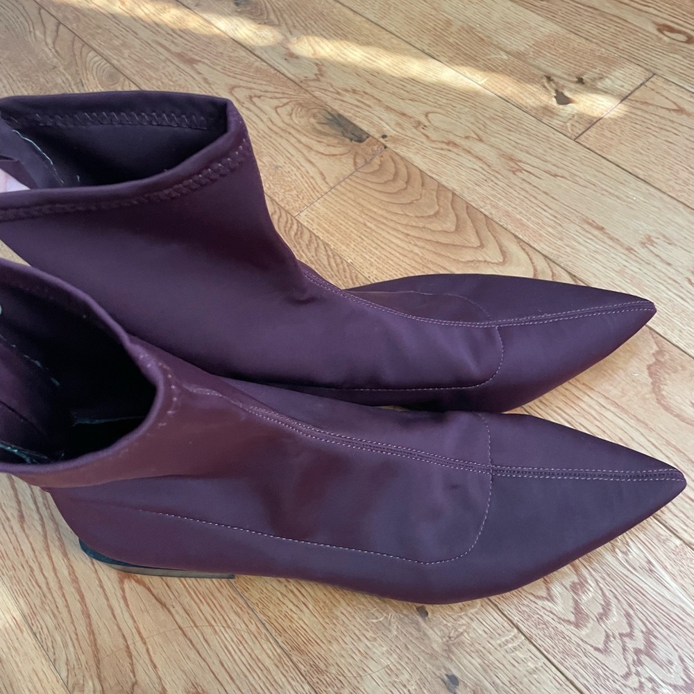 Zara Trafaluc Fabric Booties with back zip closure - Picture 2 of 9